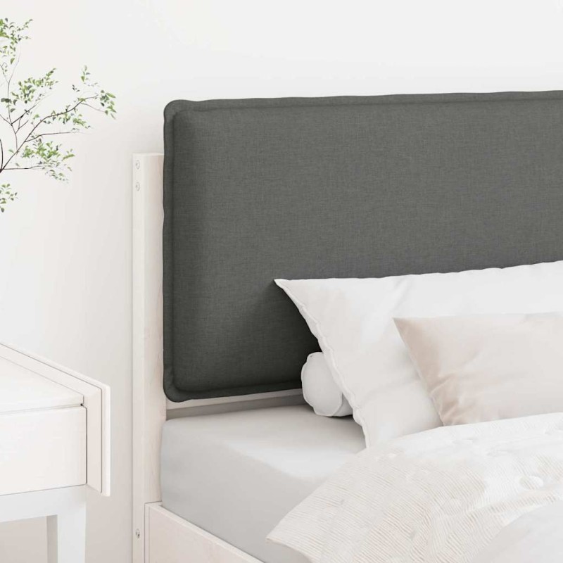 Tête de lit capitonnée Blanc et gris clair 75 cm Pin massif 581025581025