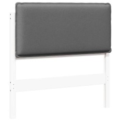 Tête de lit capitonnée Blanc et gris clair 75 cm Pin massif 581025581025