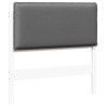 Tête de lit capitonnée Blanc et gris clair 75 cm Pin massif 581025581025
