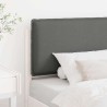 Tête de lit capitonnée Blanc et gris clair 75 cm Pin massif 581025581025