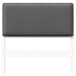 Tête de lit capitonnée Blanc et gris clair 75 cm Pin massif 581025581025