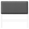 Tête de lit capitonnée Blanc et gris clair 75 cm Pin massif 581025581025