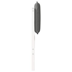 Tête de lit capitonnée Blanc et gris clair 75 cm Pin massif 581025581025