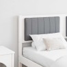 Tête de lit capitonnée avec tête de lit Blanc 135 cm Pin massif 581026581026