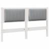 Tête de lit capitonnée avec tête de lit Blanc 135 cm Pin massif 581026581026