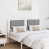 Tête de lit capitonnée avec tête de lit Blanc 135 cm Pin massif 581026581026