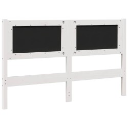 Tête de lit capitonnée avec tête de lit Blanc 135 cm Pin massif 581026581026
