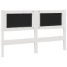 Tête de lit capitonnée avec tête de lit Blanc 135 cm Pin massif 581026581026