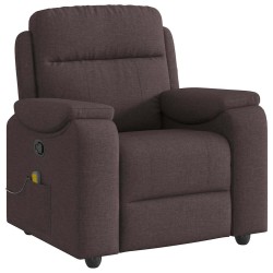 Fauteuil de massage inclinable Marron foncé Tissu 581027581027