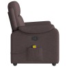 Fauteuil de massage inclinable Marron foncé Tissu 581027581027