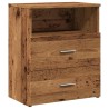 Table de chevet vieux bois 50x32x60 cm bois d'ingénierie 581029581029
