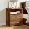 Table de chevet vieux bois 50x32x60 cm bois d'ingénierie 581029581029