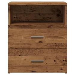 Table de chevet vieux bois 50x32x60 cm bois d'ingénierie 581029581029