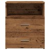 Table de chevet vieux bois 50x32x60 cm bois d'ingénierie 581029581029