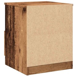 Table de chevet vieux bois 40x40x50 cm bois d’ingénierie 581030581030