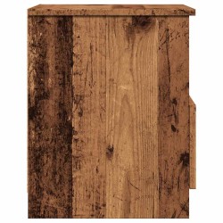 Table de chevet vieux bois 40x40x50 cm bois d’ingénierie 581030581030
