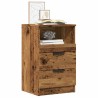 Table de chevet vieux bois 40x36x65 cm bois d'ingénierie 581031581031