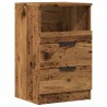 Table de chevet vieux bois 40x36x65 cm bois d'ingénierie 581031581031
