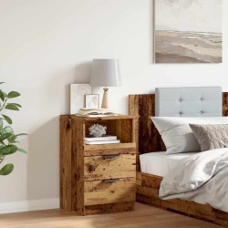 Table de chevet vieux bois 40x36x65 cm bois d'ingénierie 581031581031
