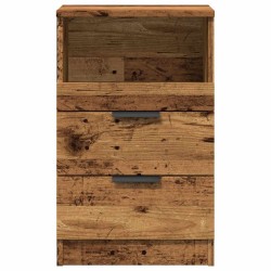 Table de chevet vieux bois 40x36x65 cm bois d'ingénierie 581031581031