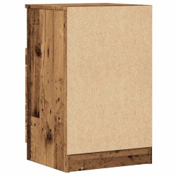 Table de chevet vieux bois 40x36x65 cm bois d'ingénierie 581031581031