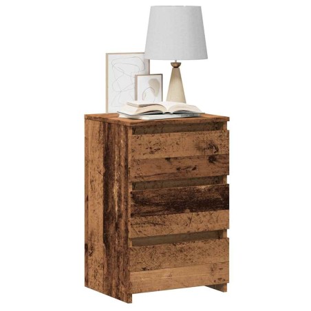 Table de chevet vieux bois 40x35x62,5 cm bois d'ingénierie 581032581032