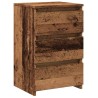 Table de chevet vieux bois 40x35x62,5 cm bois d'ingénierie 581032581032