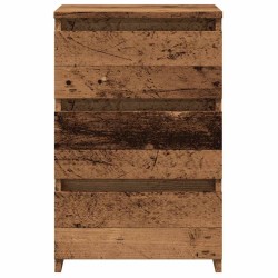 Table de chevet vieux bois 40x35x62,5 cm bois d'ingénierie 581032581032