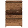 Table de chevet vieux bois 40x35x62,5 cm bois d'ingénierie 581032581032
