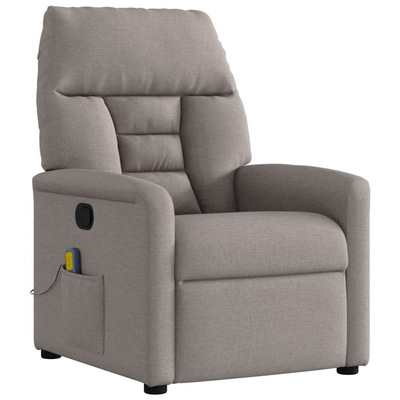 Fauteuil de massage inclinable Taupe Tissu 581033581033