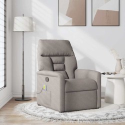 Fauteuil de massage inclinable Taupe Tissu 581033581033
