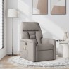 Fauteuil de massage inclinable Taupe Tissu 581033581033