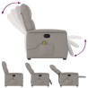 Fauteuil de massage inclinable Taupe Tissu 581033581033