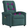Fauteuil de massage inclinable Vert foncé Tissu 581035581035
