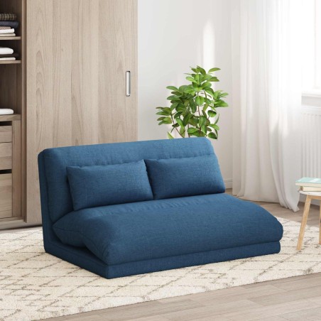 Fauteuil de sol ajustable Bleu Tissu 581037581037