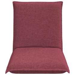 Fauteuil de sol ajustable Bordeaux Tissu 581039581039