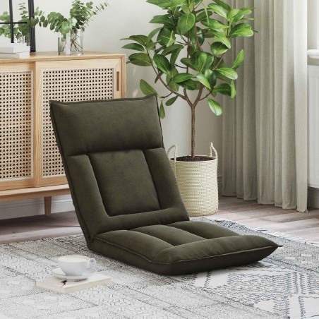Fauteuil de sol ajustable Vert armée Tissu 581040581040