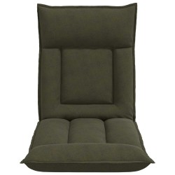 Fauteuil de sol ajustable Vert armée Tissu 581040581040