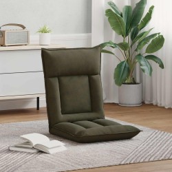 Fauteuil de sol ajustable Vert armée Tissu 581040581040