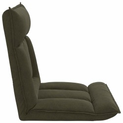 Fauteuil de sol ajustable Vert armée Tissu 581040581040