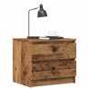 Table de chevet vieux bois 50x40x43.5 cm bois d’ingénierie 581041581041