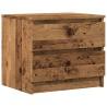 Table de chevet vieux bois 50x40x43.5 cm bois d’ingénierie 581041581041