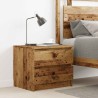 Table de chevet vieux bois 50x40x43.5 cm bois d’ingénierie 581041581041