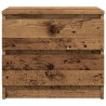 Table de chevet vieux bois 50x40x43.5 cm bois d’ingénierie 581041581041