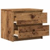 Table de chevet vieux bois 50x40x43.5 cm bois d’ingénierie 581041581041