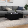Table basse Chêne noir 85 x 55 x 31 cm Bois d'ingénierie 581042581042