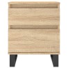 Table de chevet chêne sonoma 40x35x50 cm bois d’ingénierie 581063581063