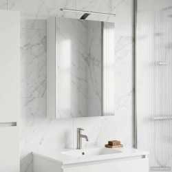 Armoire Miroir de Salle de Bain Blanc 50 x 14,5 x 70 cm 581065581065