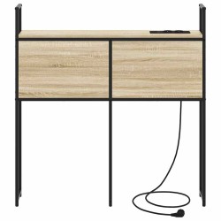 Headboard de Rangement avec Station de Charge Chêne sonoma 581067581067