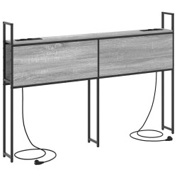 Headboard de Rangement avec Station de Charge Sonoma gris 581068581068